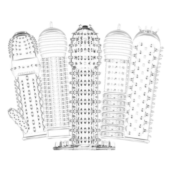 Funda Preservativo Texturizado Para Pene