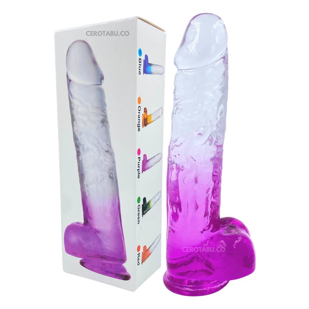 Dildo Texturizado Con Chupa