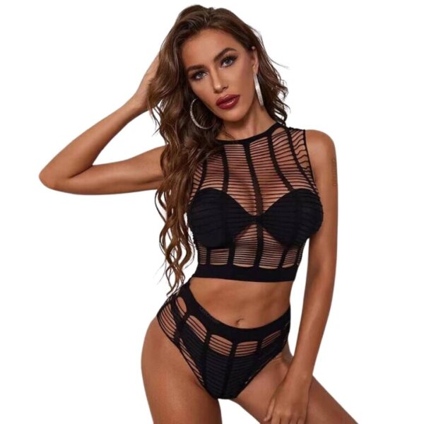 Conjunto Lencería En Malla